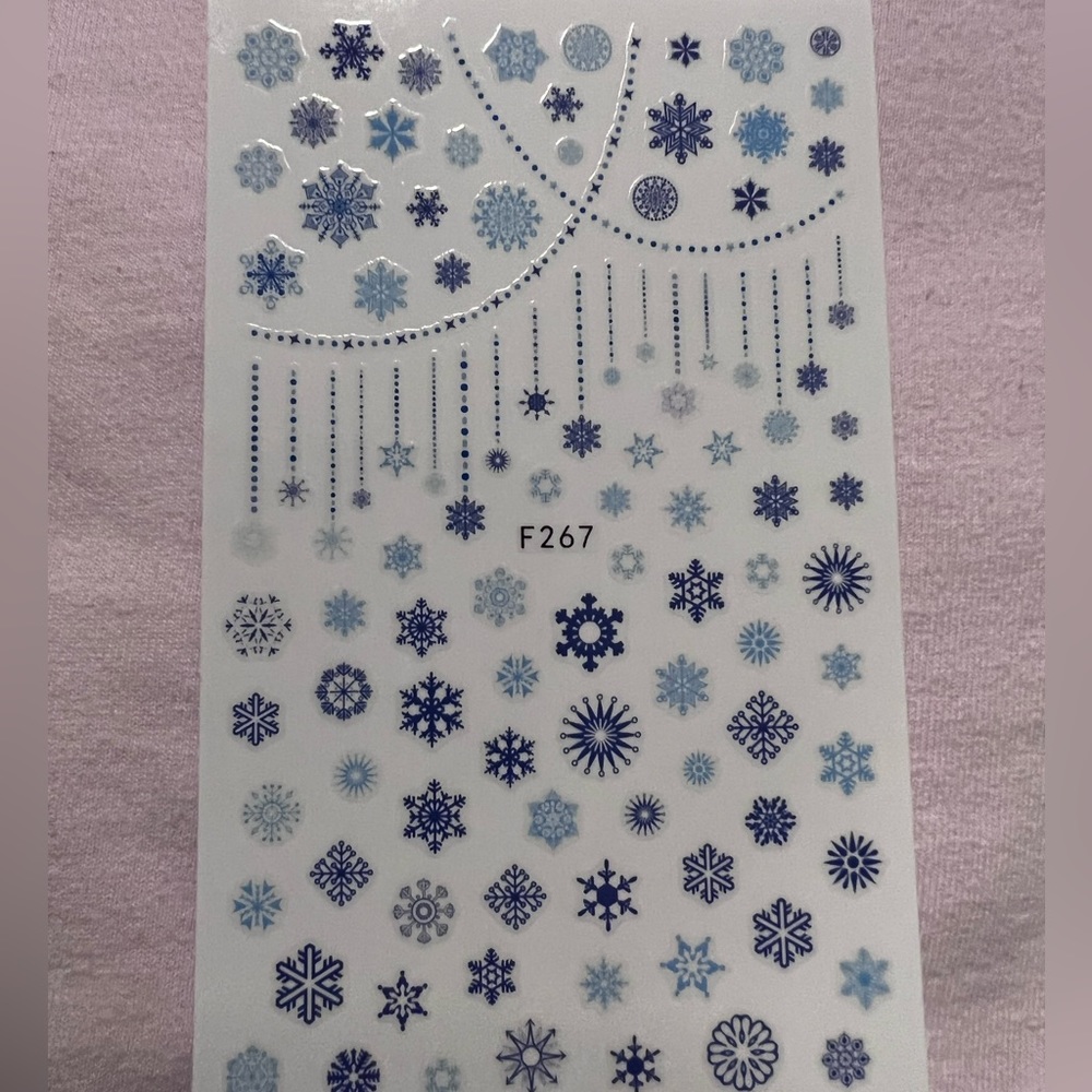 Snowflake Nail stickers F267 NWOT